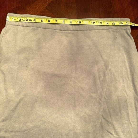 Vince overlap cotton/ tencel midi skirt size L, NWT - Picture 12 of 14